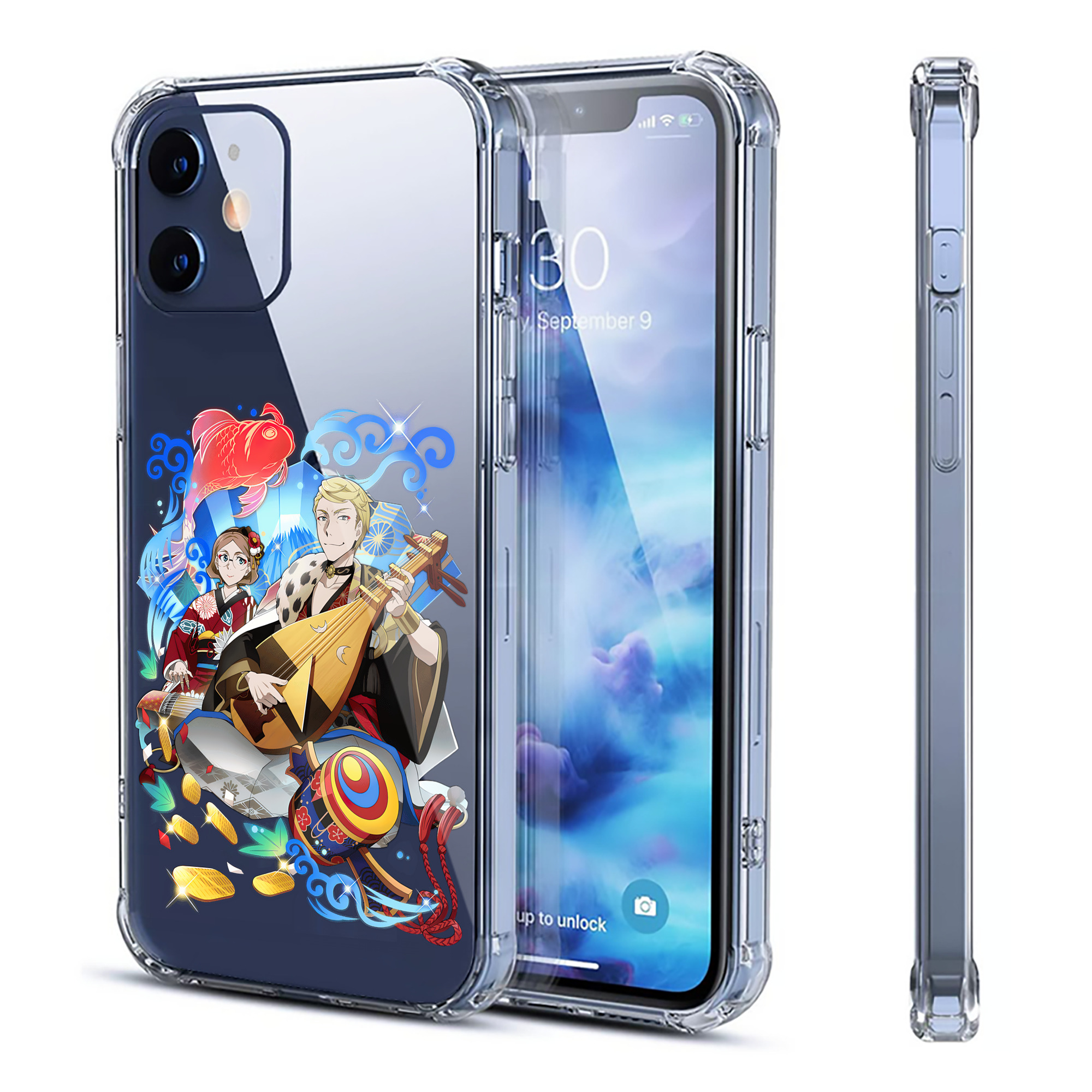 （画像用） 文豪ストレイドッグス Bungo Stray Dogs 【iPhone 12シリーズ対応】透明スマホケース（クリアソフトケース）